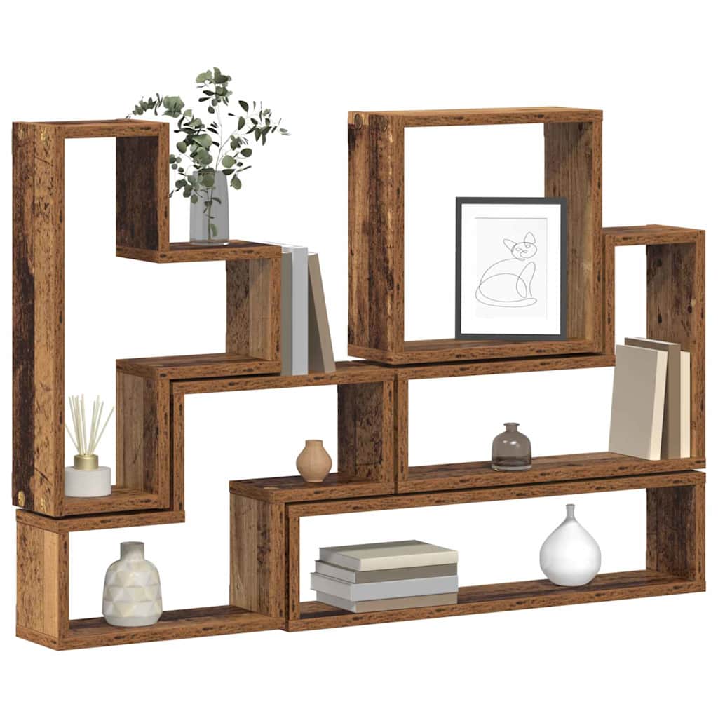 Cubo da Parete Legno vecchio 96 x 12 x 64 cm Legno multistrato