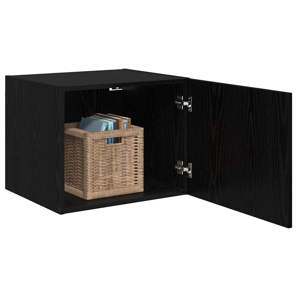 Armadietto a muro Rovere nero 50 x 42.5 x 40 cm