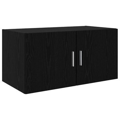 Armadietto a muro Rovere nero 80 x 42.5 x 40 cm