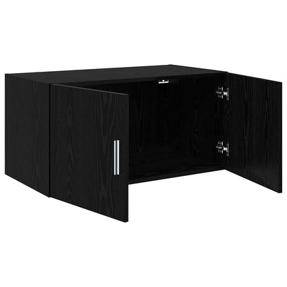Armadietto a muro Rovere nero 80 x 42.5 x 40 cm