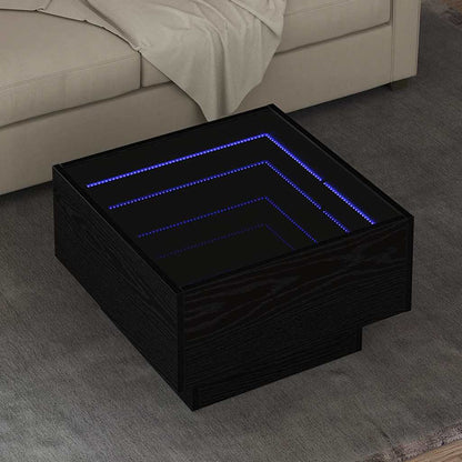 Tavolino da salotto Rovere nero 50 x 50 x 30 cm