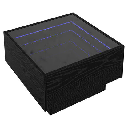 Tavolino da salotto Rovere nero 50 x 50 x 30 cm