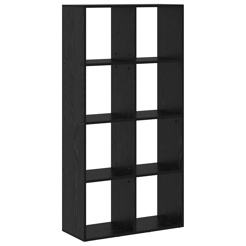 Armadio per Libri Rovere Nero 69,5 x 29 x 137,5 cm