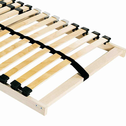 Base a doghe Marrone 90 x 190 cm Legno massello di faggio