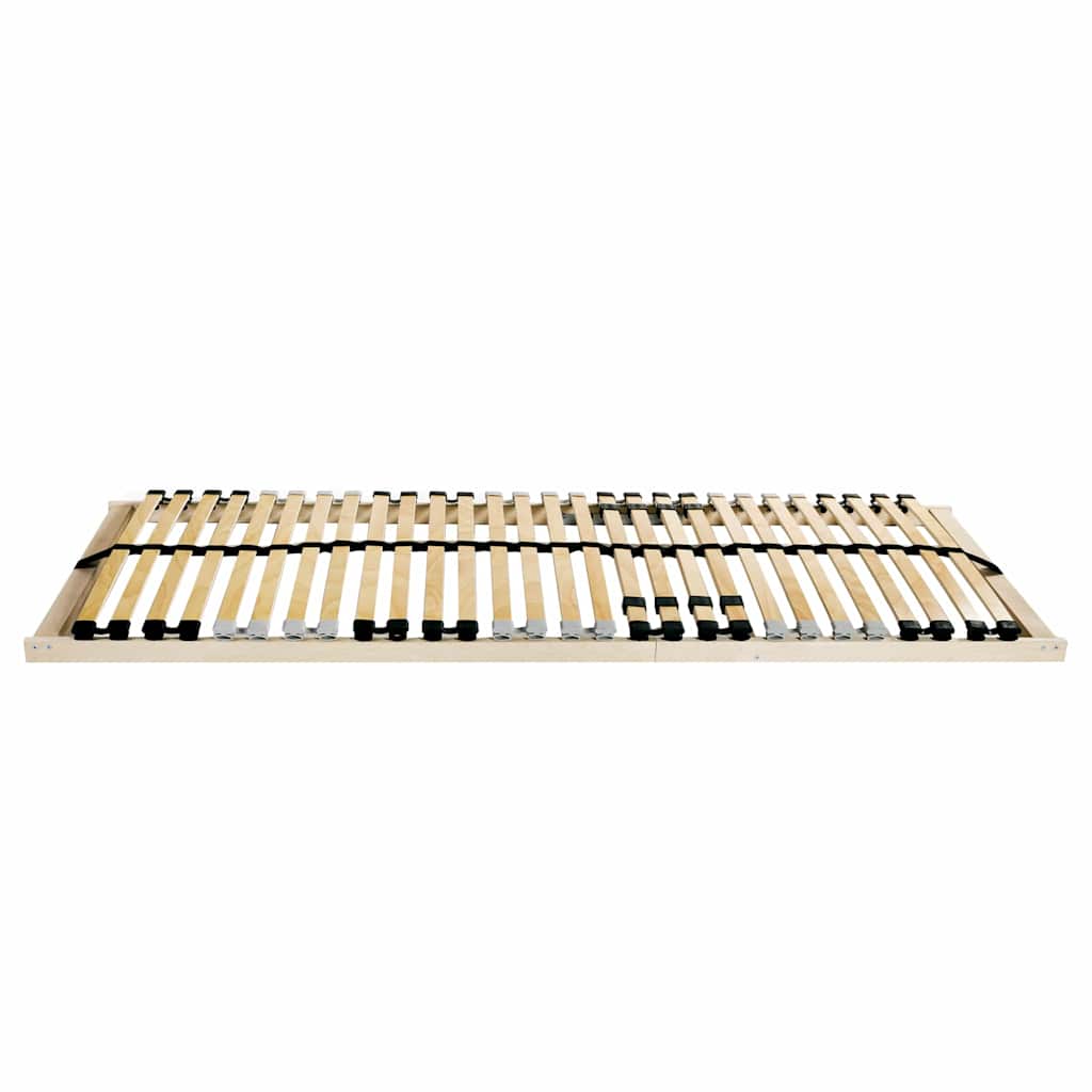 Base a doghe Marrone 90 x 190 cm Legno massello di faggio