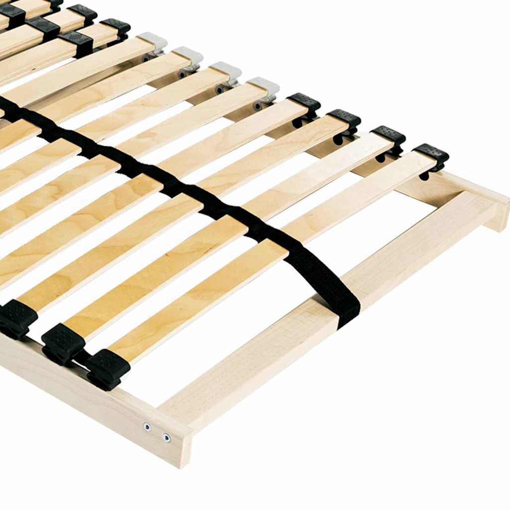 Base a doghe Marrone 100 x 190 cm Legno massello di faggio