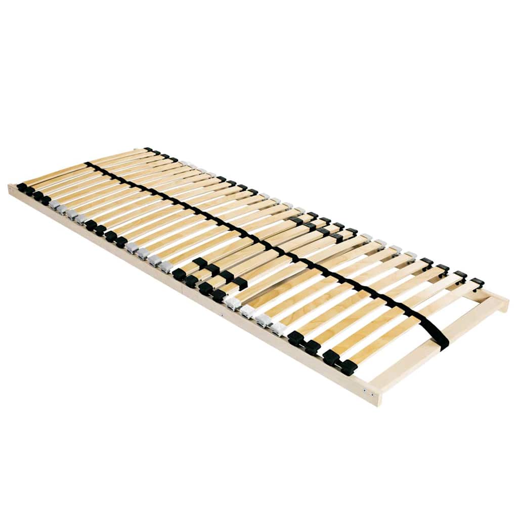 Base a doghe Marrone 120 x 190 cm Legno massello di faggio