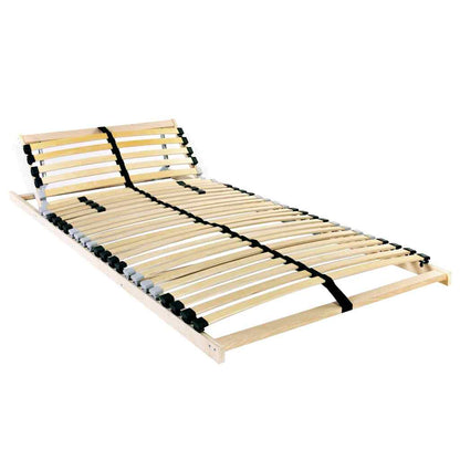 Base a doghe Marrone 120 x 190 cm Legno massello di faggio