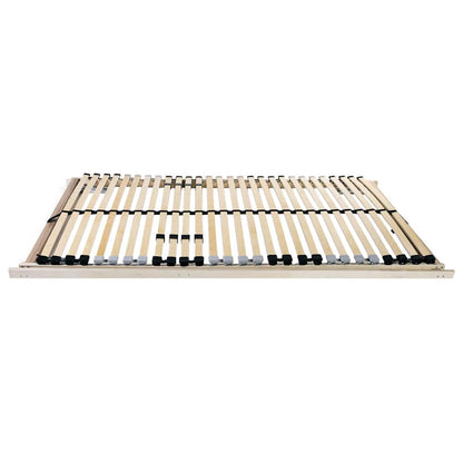 Base a doghe Marrone 80 x 190 cm Legno massello di faggio