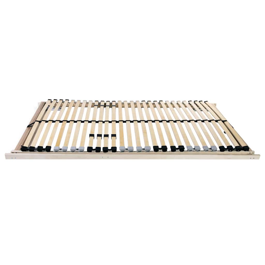 Base a doghe Marrone 90 x 190 cm Legno massello di faggio