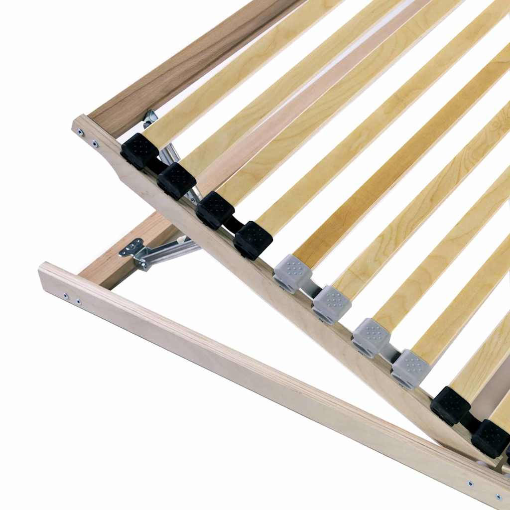 Base a doghe Marrone 100 x 190 cm Legno massello di faggio