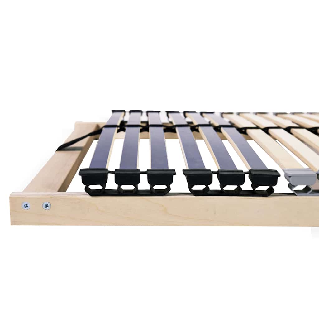 Base a doghe Marrone 70 x 190 cm Legno massello di faggio