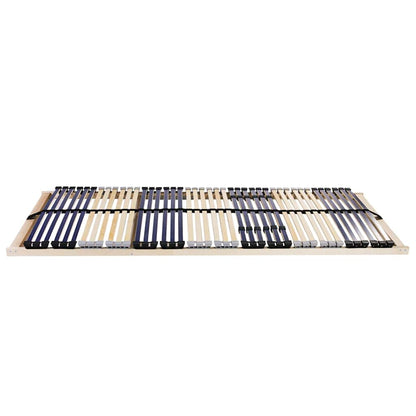 Base a doghe Marrone 70 x 190 cm Legno massello di faggio