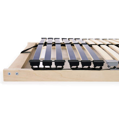 Base a doghe Marrone 140 x 190 cm Legno massello di faggio