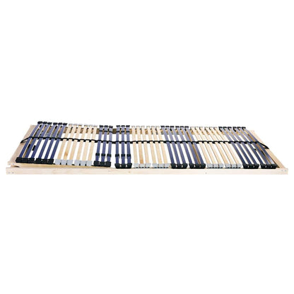 Base a doghe Marrone 90 x 190 cm Legno massello di faggio