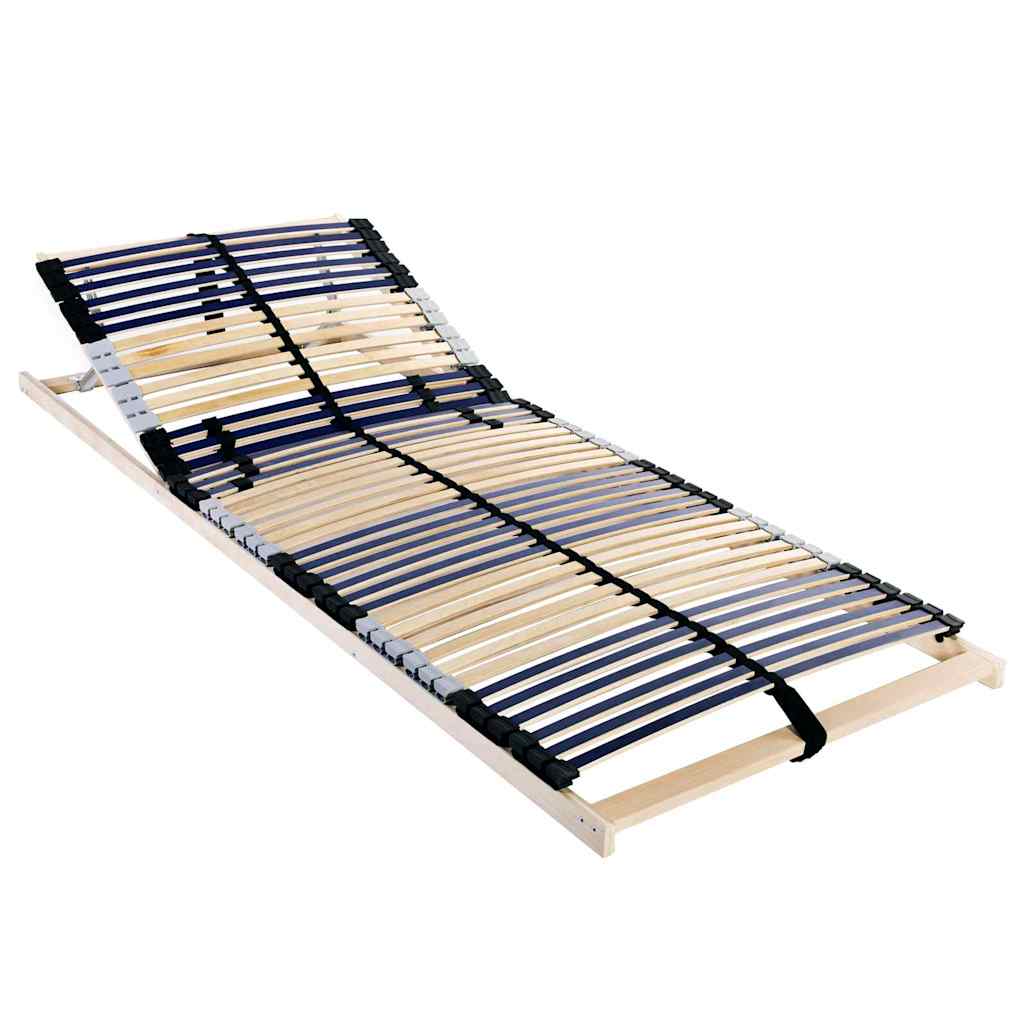 Base a doghe Marrone 120 x 190 cm Legno massello di faggio