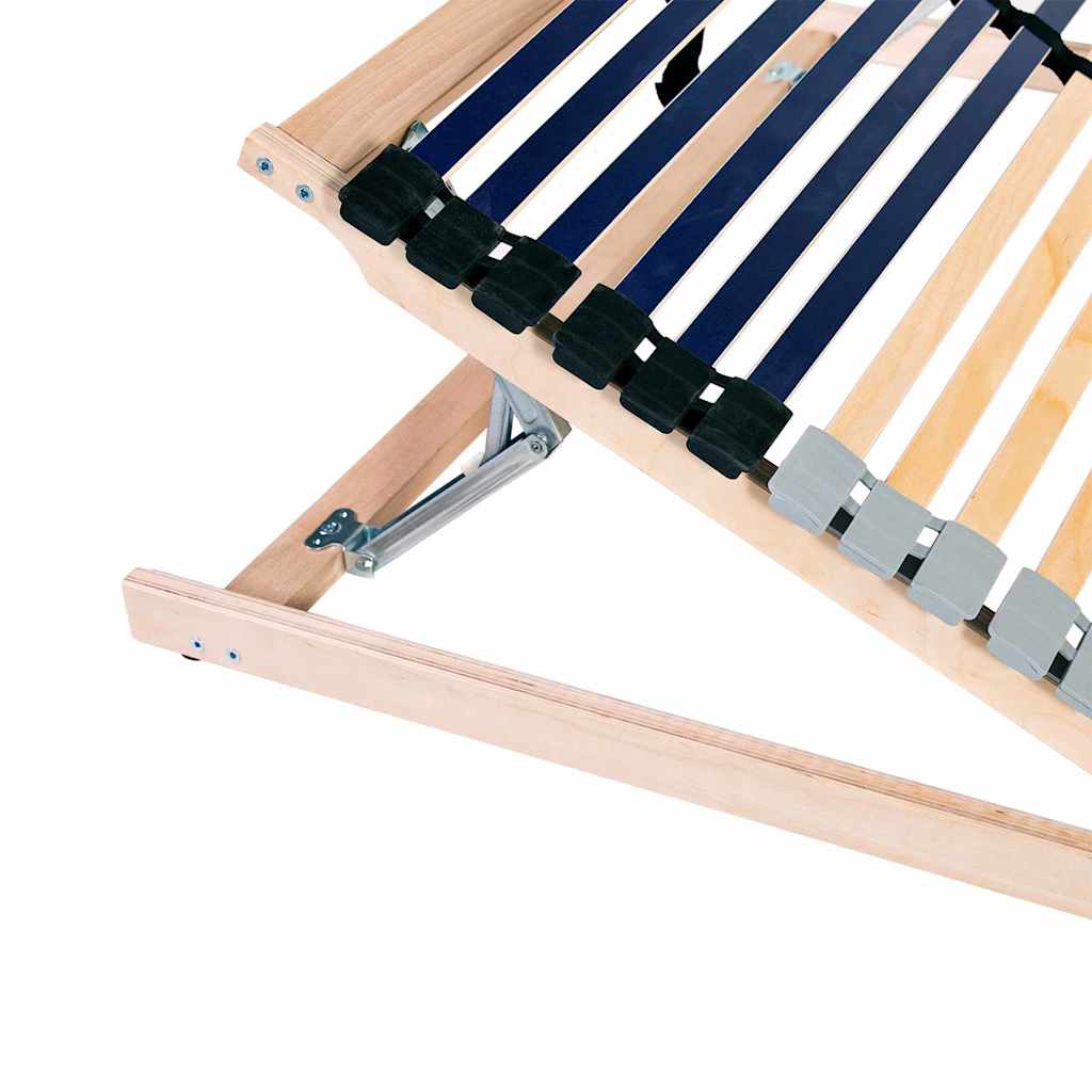 Base a doghe Marrone 70 x 190 cm Legno massello di faggio