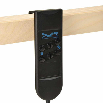 Base a doghe Marrone 100 x 190 cm Legno massello di faggio