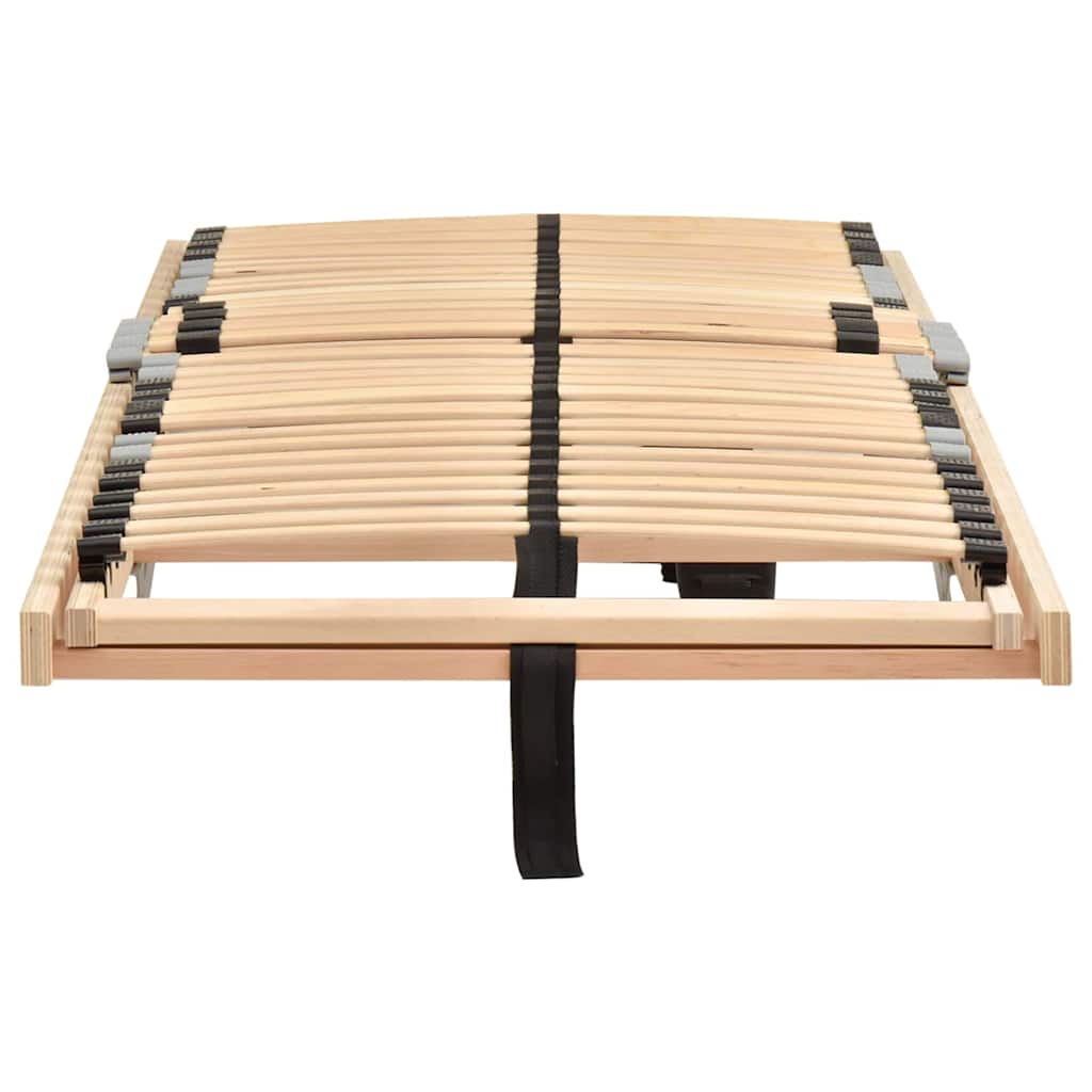 Base a doghe Marrone 100 x 190 cm Legno massello di faggio