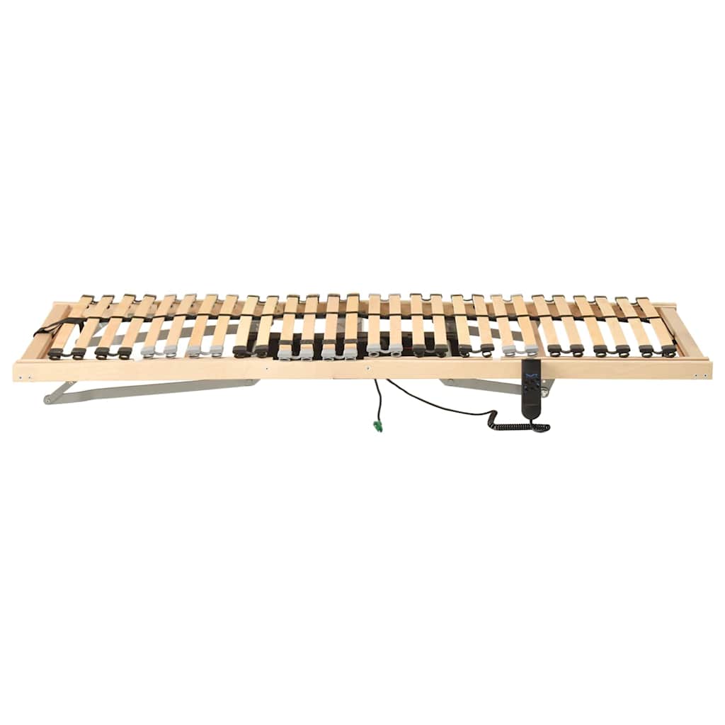 Base a doghe Marrone 100 x 190 cm Legno massello di faggio