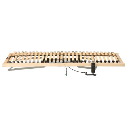 Base a doghe Marrone 100 x 190 cm Legno massello di faggio