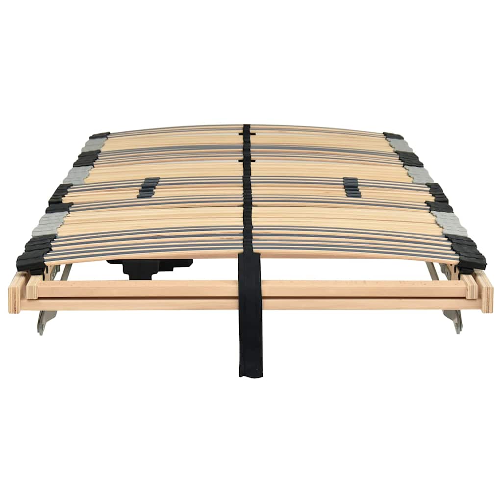 Base a doghe Marrone 80 x 190 cm Legno massello di faggio