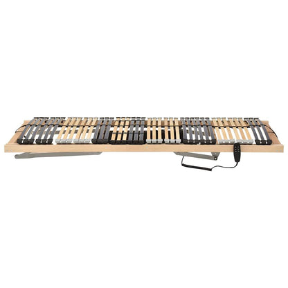 Base a doghe Marrone 100 x 190 cm Legno massello di faggio