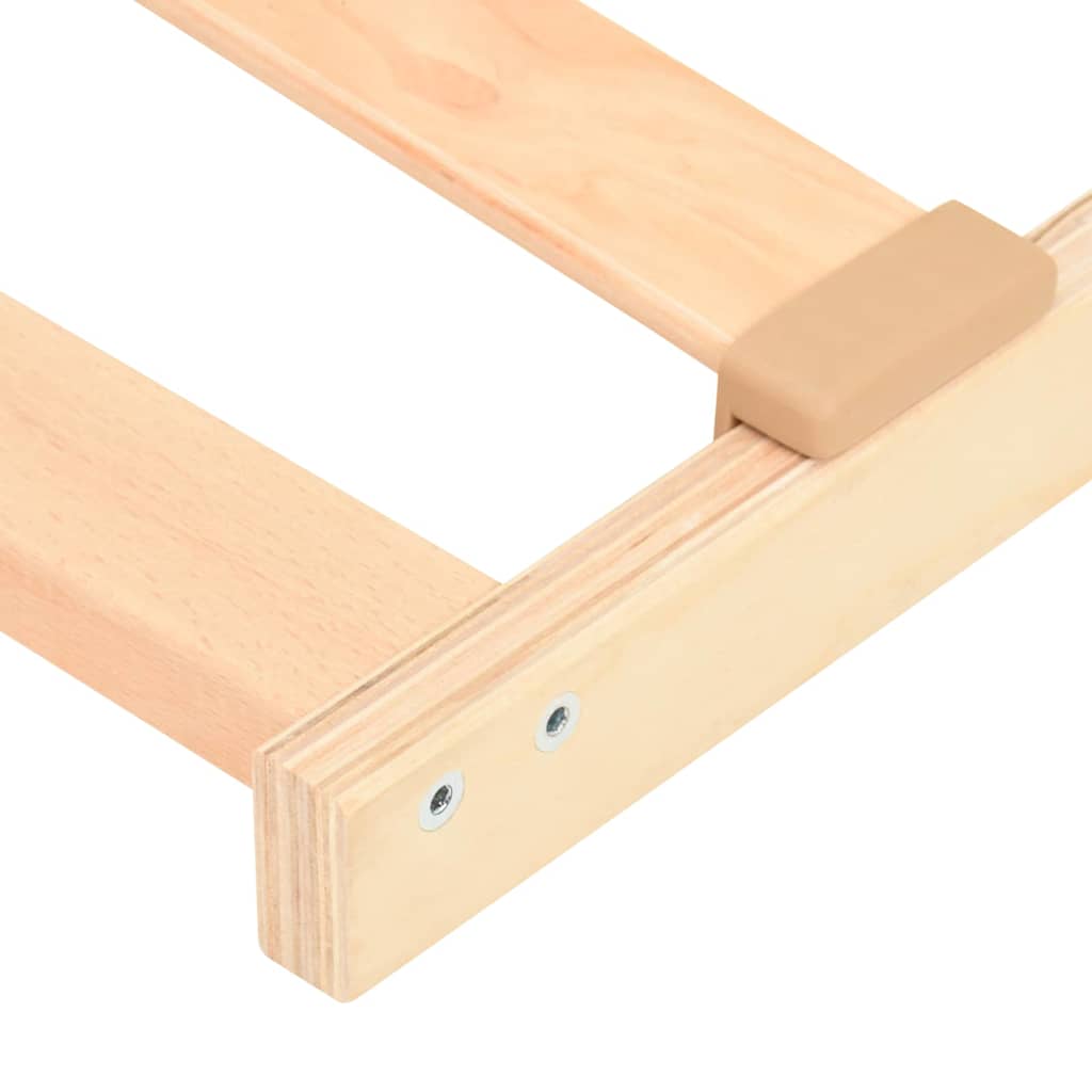 Base a doghe Marrone 100 x 190 cm Legno massello di faggio