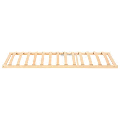 Base a doghe Marrone 100 x 190 cm Legno massello di faggio