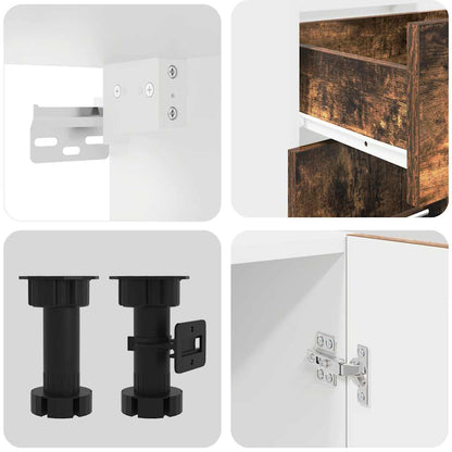 Set mobili da cucina Lyon 4 pcs Rovere fumÃƒÂ© 140 x 46 x 81.5 cm