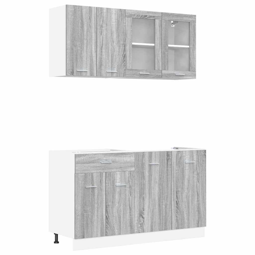 Set mobili da cucina con cassetto Lyon 4 pcs Grigio sonoma