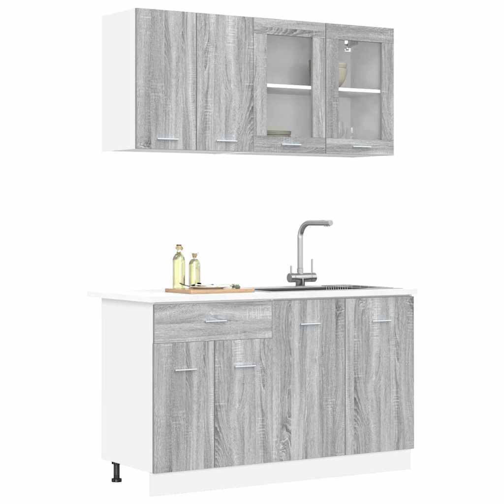 Set mobili da cucina con cassetto Lyon 4 pcs Grigio sonoma