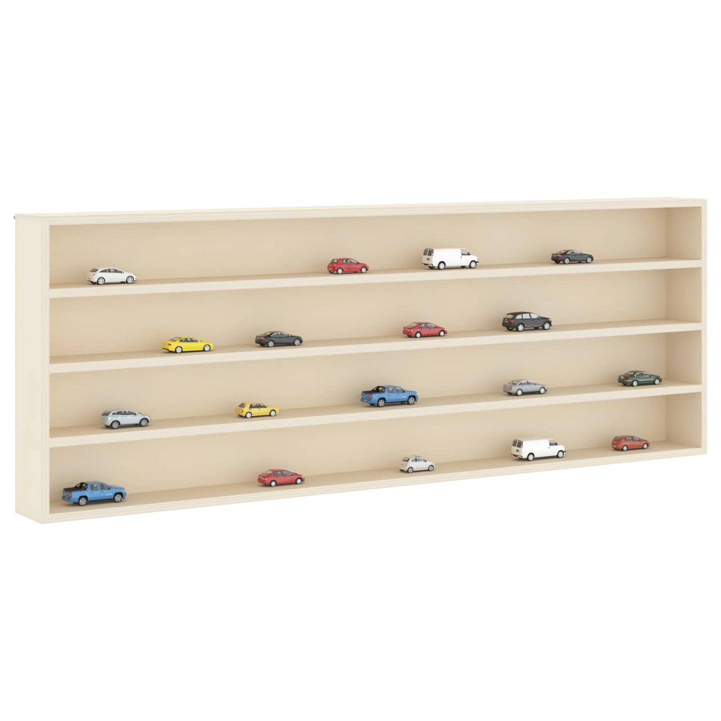 Vetrina a muro Beige 100 x 8,5 x 36 cm Legno multistrato