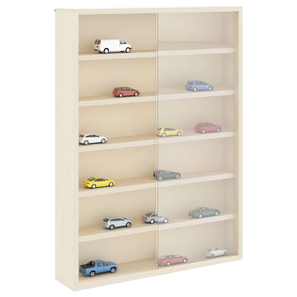 Vetrina a muro Beige 40 x 8,5 x 54 cm Legno compensato