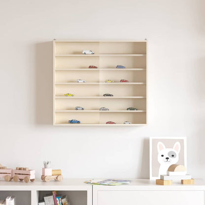 Vetrina a muro Beige 60 x 8,5 x 54 cm Legno compensato
