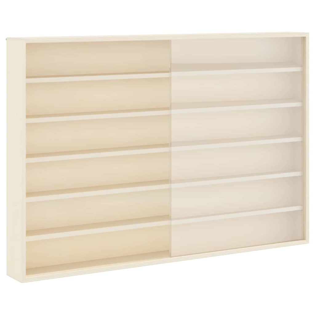 Vetrina a muro Beige 80 x 8,5 x 54 cm Legno compensato