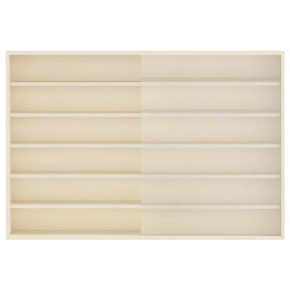 Vetrina a muro Beige 80 x 8,5 x 54 cm Legno compensato