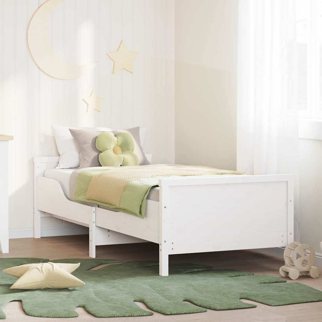 Struttura del letto Bianco 80 x 200 cm Legno multistrato