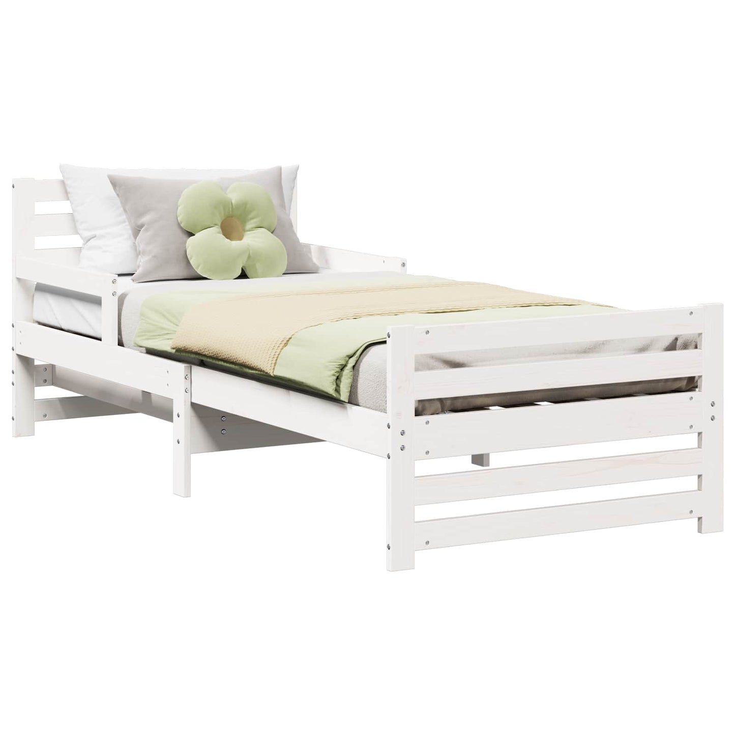 Struttura del letto Bianco 80 x 200 cm Legno multistrato