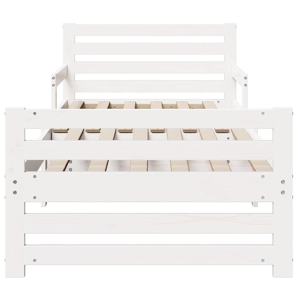 Struttura del letto Bianco 80 x 200 cm Legno multistrato