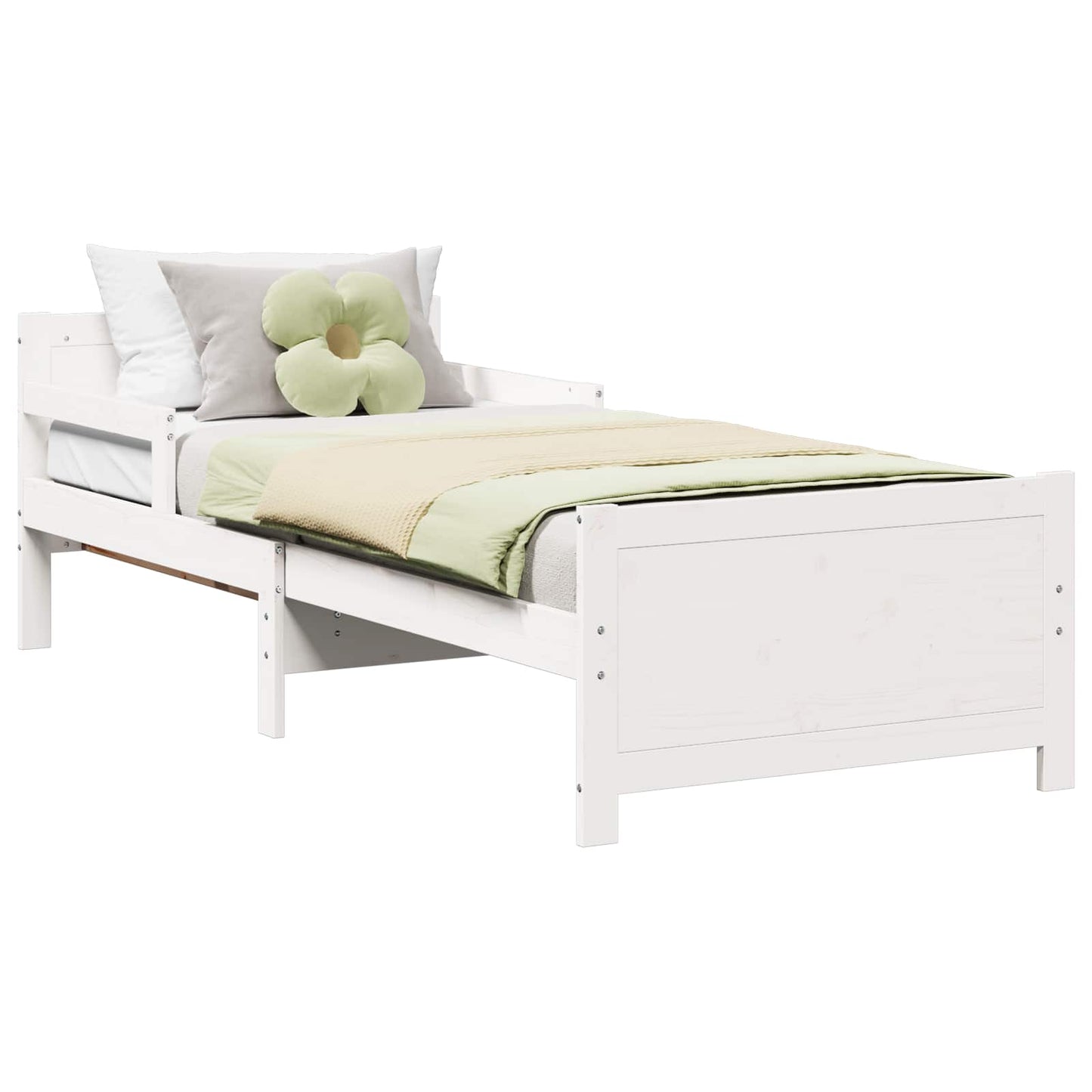 Struttura del letto Bianco 80 x 200 cm Legno multistrato