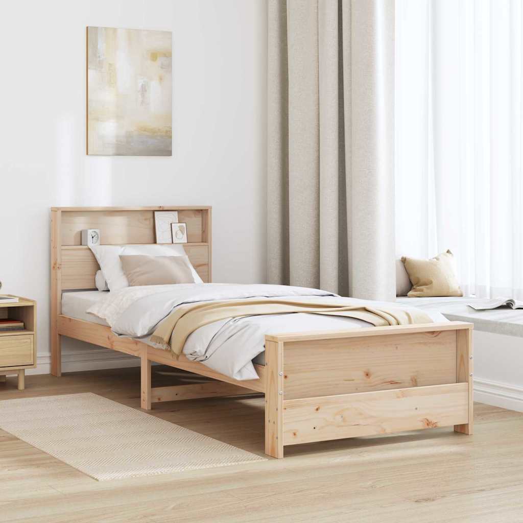 Struttura del letto Marrone 100 x 200 cm Legno multistrato