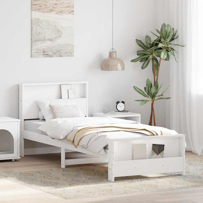 Struttura del letto Bianco 100 x 200 cm Legno multistrato