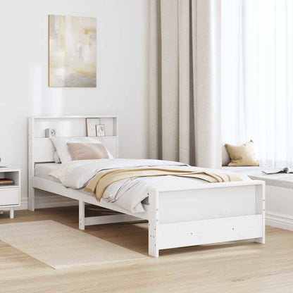 Struttura del letto Bianco 90 x 200 cm Legno multistrato