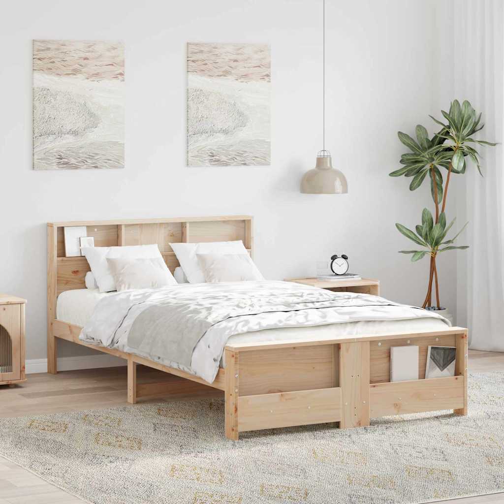 Struttura del letto Marrone 140 x 190 cm Legno multistrato