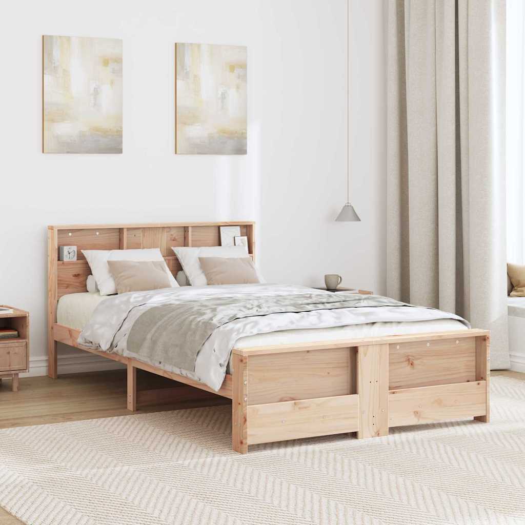 Struttura del letto Marrone 140 x 190 cm Legno multistrato