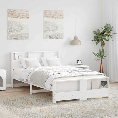 Struttura del letto Bianco 140 x 190 cm Legno multistrato