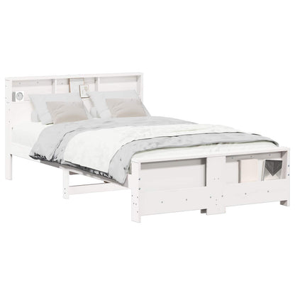 Struttura del letto Bianco 135 x 190 cm Legno multistrato