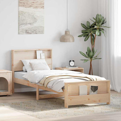 Struttura del letto Marrone 90 x 190 cm Legno multistrato
