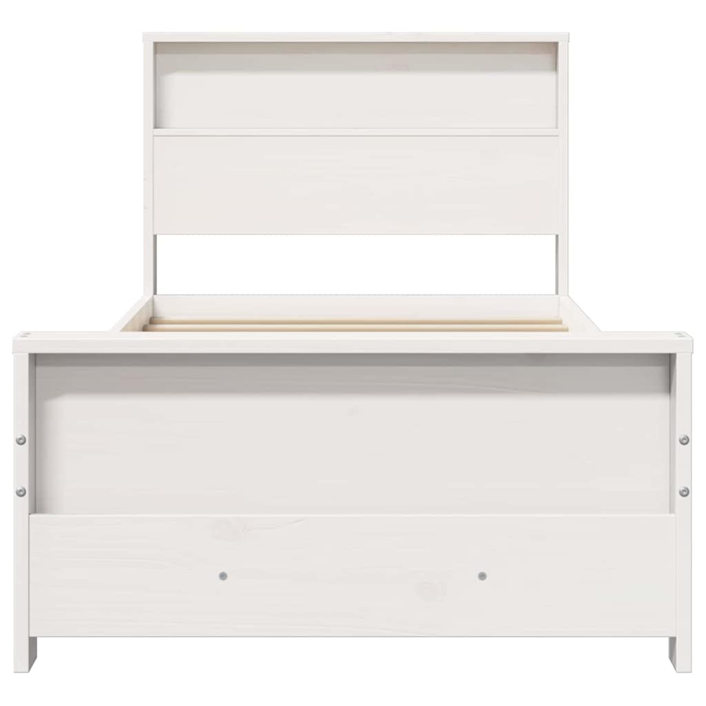 Struttura del letto Bianco 90 x 190 cm Legno multistrato
